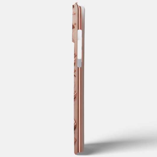 Modernes, elegantes Rose mit Blumenkurve Case-Mate iPhone Hülle (Rückseite / Links)