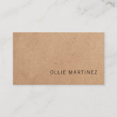 Modernes, elegantes Rose-Printed Kraft Paper Consu Visitenkarte (Vorderseite)