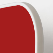 Modernes, elegantes rotes Monogramm Pickleball Schläger (Linke Seite)