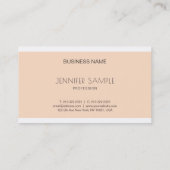 Modernes elegantes, sauberes Grafikdesign Luxus-Tr Visitenkarte (Rückseite)