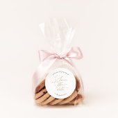 Modernes Elegantes Save the Date Sticker mit Scrip