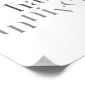 Modernes, elegantes, schicke Design Happy Annivers Poster (Ecke)