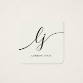 Modernes, elegantes, schicke ivorische Geschenkgut (Vorderseite)