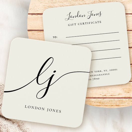 Modernes, elegantes, schicke ivorische Geschenkgut