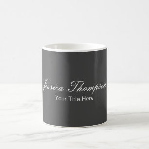 Modernes Elegantes Schlicht Einfaches Beruflich Gr Kaffeetasse