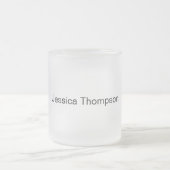 Modernes Elegantes Schlicht Einfaches Beruflich Mattglastasse (Mittel)