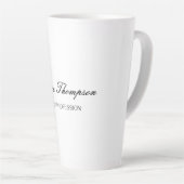 Modernes Elegantes Schlicht Einfaches Beruflich Milchtasse (Rechte Ecke)