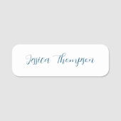 Modernes Elegantes Schlicht Einfaches Beruflich Namensschild (Vorderseite)