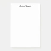 Modernes Elegantes Schlicht Einfaches Beruflich Post-it Klebezettel (Vorderseite)