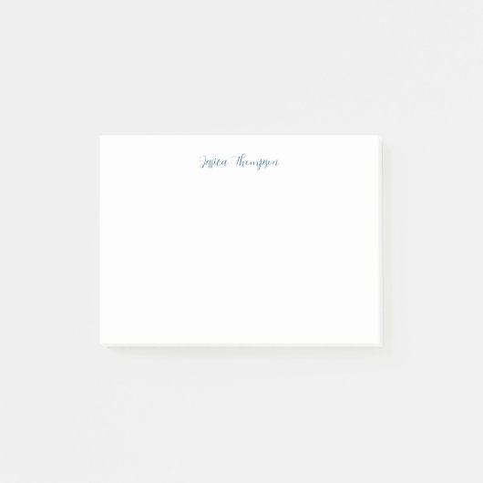 Modernes Elegantes Schlicht Einfaches Beruflich Post-it Klebezettel (Vorderseite)