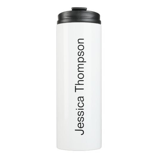 Modernes Elegantes Schlicht Einfaches Beruflich Thermosbecher (Vorderseite)