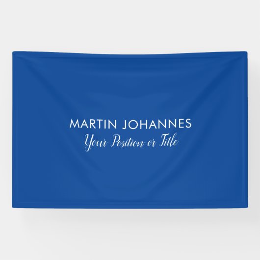 Modernes Elegantes Schlicht Stilvolles Blau Minima Banner (Horizontal)