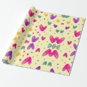 Modernes elegantes, schlichtes Geschenk über die H Geschenkpapier (Ungerollt)