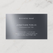 Modernes, elegantes Schlichtes Oberlicht mit Schat Visitenkarte (Rückseite)