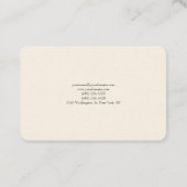 Modernes, elegantes schlichtes, schlicht-minimalis visitenkarte (Rückseite)