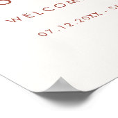 Modernes, elegantes Schneefräunchen So froh, dass Poster (Ecke)