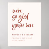 Modernes, elegantes Schneefräunchen So froh, dass Poster (Vorne)