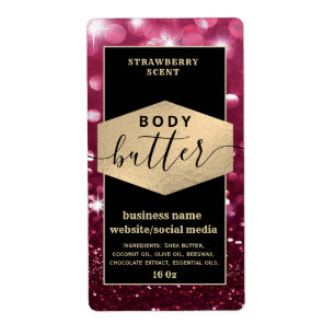 Modernes, elegantes Schriftzeichen-Butterlabel