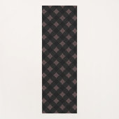 Modernes elegantes Schwarz-Hellrosa-Muster Yogamatte (Vorderseite)