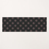 Modernes elegantes Schwarz-Hellrosa-Muster Yogamatte (Vorderseite (Horizontal))