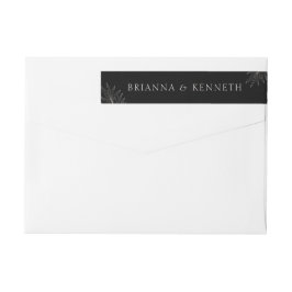 Modernes elegantes Schwarz mit Leaf-Hochzeit