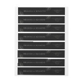 Modernes elegantes Schwarz mit Leaf-Hochzeit (Bogen)