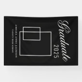 Modernes elegantes Schwarz-Weiß-Foto 2025 Banner (Horizontal)