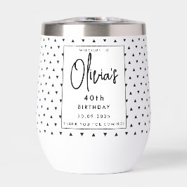 Modernes, elegantes Schwarz-Weiß-Persönliches Name