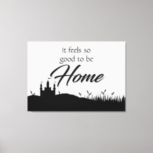 Modernes, elegantes Schwarz-Weiß-Zuhause-Dekor Leinwanddruck