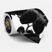 Modernes elegantes Schwarz-weißes und Krawatte (Gerollt)