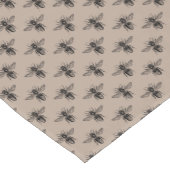 Modernes elegantes Schwarzes Bienenmuster Kurzer Tischläufer (Ecke)