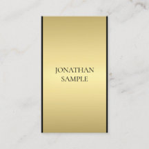 Modernes Elegantes Schwarzes Gold Beruflich