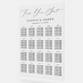 Modernes, elegantes Schwarzes Script 20 Tischdiagr Acrylschild (Winkel)