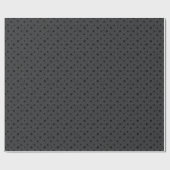 Modernes elegantes Schwarzes Sternmuster Geschenkpapier (Flach)