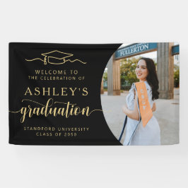 Modernes, elegantes Script 1 Foto Abschluss Banner