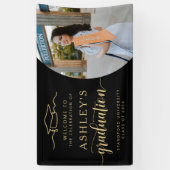 Modernes, elegantes Script 1 Foto Abschluss Banner (Vertikal)