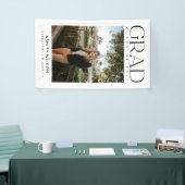 Modernes, elegantes Script 1 Foto Vertikaler Absch Banner (Messeveranstaltung)