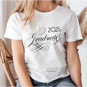Modernes, elegantes Script 2025 Graduate T-Shirt