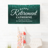 Modernes, elegantes Script Aquamarin Glitzer Remüd Banner (Insitu)