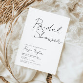 Modernes, elegantes Script-Brautparty Einladung