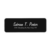 Modernes, elegantes Script Dark Gray Stylish Trend (Vorne)