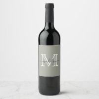 Modernes, elegantes Script Evergreen Fog Monogram