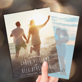 Modernes, elegantes Script-Foto für Hochzeiten spe Save The Date