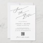 Modernes, elegantes Script-Foto Save the Date (Vorderseite)