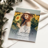 Modernes, elegantes Script Overlay 2 Foto Abschlus Ankündigung