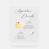 Modernes, elegantes Script-Signature Drinks Poster (Vorderseite)