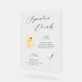 Modernes, elegantes Script-Signature Drinks Poster (Winkel)
