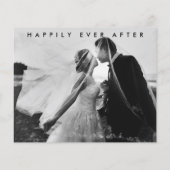 Modernes, elegantes Script-Wedding-Foto (Rückseite)