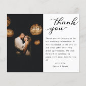 Modernes, elegantes Script-Wedding-Foto (Vorderseite)