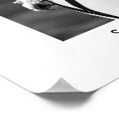 Modernes, elegantes Script Wedding Foto Begrüßungs Poster (Ecke)